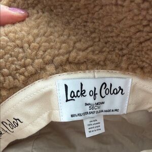 Lack of Color Camel Sherpa Hat